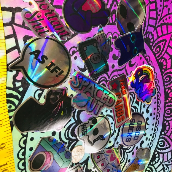 Black Panther Metallic Prismatic Reflective Single Decor Sticker - Picture 4 of 13